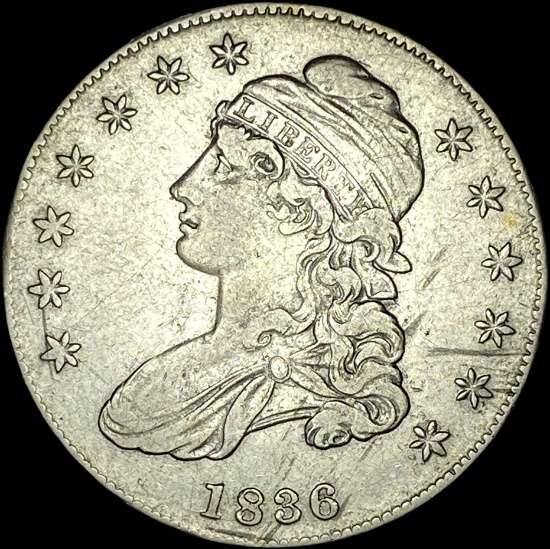 1836 Capped Bust Half Dollar CLOSELY UNCIRCULATED