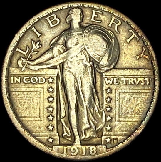 1918 Standing Liberty Quarter CLOSELY UNCIRCULATED