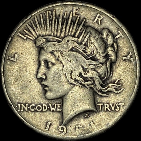 1921 Silver Peace Dollar LIGHTLY CIRCULATED