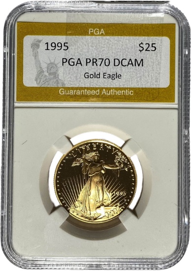 1995 $25 American Gold Eagle1/2 OZ PGA PR70 DCAM