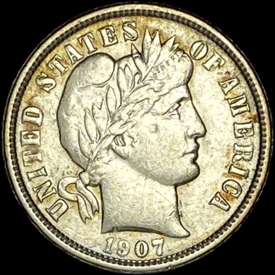 1907-O Silver Barber Dime CLOSELY UNCIRCULATED