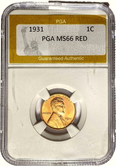 1931 Wheat Cent PGA MS66 RED