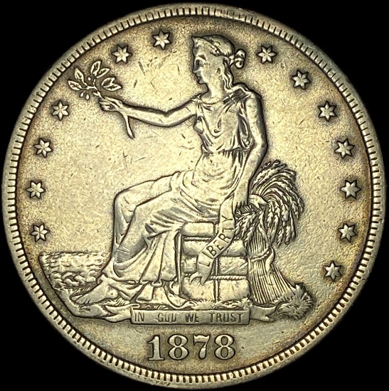 1878-S Silver Trade Dollar CLOSELY UNCIRCULATED