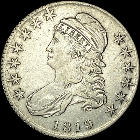 1819 Capped Bust Half Dollar CLOSELY UNCIRCULATED