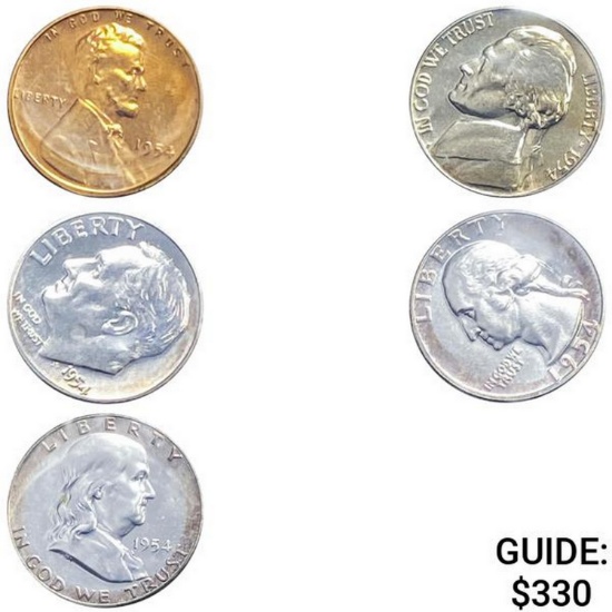1954 U.S. Proof Set 1C-50C