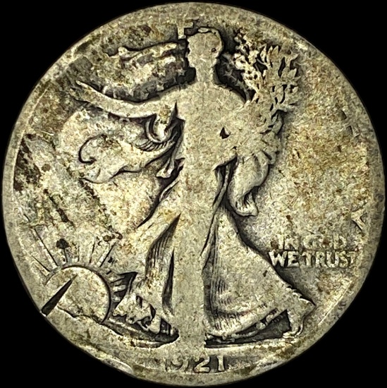 1921-S Silver Walking Liberty Half Dollar NICELY CIRCULATED