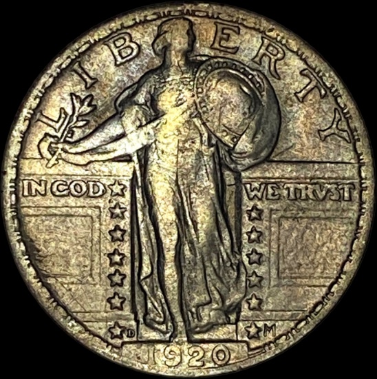 1920-D Silver Standing Liberty Quarter CLOSELY UNCIRCULATED
