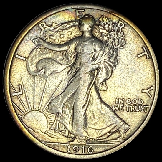 1916 Walking Liberty Half Dollar NEARLY UNCIRCULATED