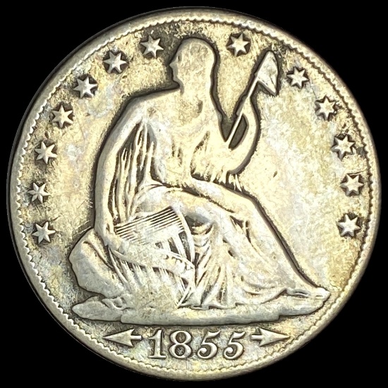 1855-O Silver Half Dollar LIGHTLY CIRCULATED