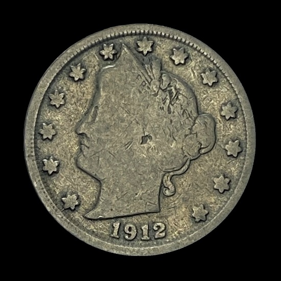1912 Liberty Head Nickel NICELY CIRCULATED