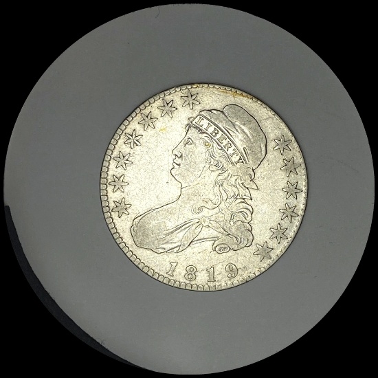 1819 Capped Bust Silver Half Dollar LIGHTLY CIRCULATED