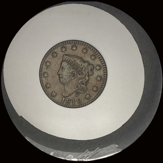 1818 Large Cent LIGHTLY CIRCULATED