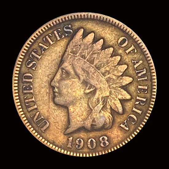 1908-S Indian Head Cent NEARLY UNCIRCULATED
