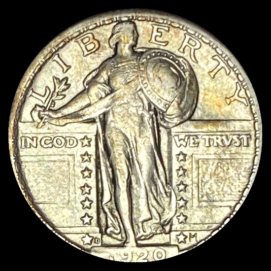 1920-D Silver Standing Liberty Quarter CLOSELY UNCIRCULATED