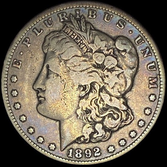 1892-CC Silver Morgan Dollar LIGHTLY CIRCULATED