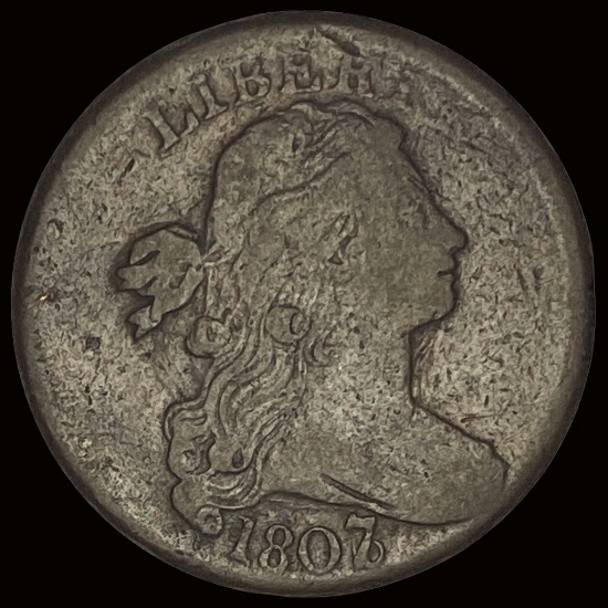 1807 Draped Bust Large Cent LIGHTLY CIRCULATED