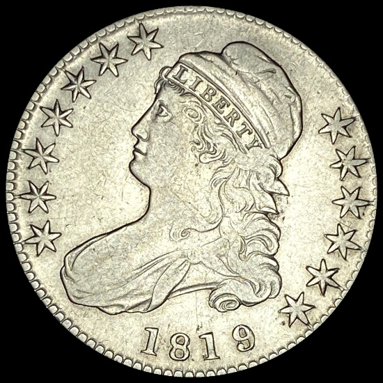 1819 Capped Bust Half Dollar CLOSELY UNCIRCULATED