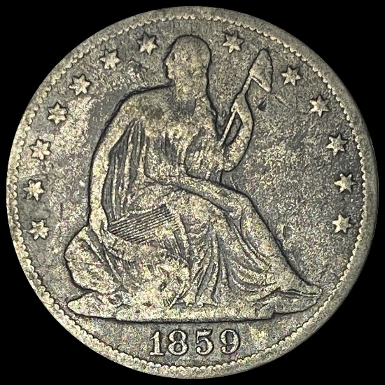 1859-O Silver Half Dollar LIGHTLY CIRCULATED