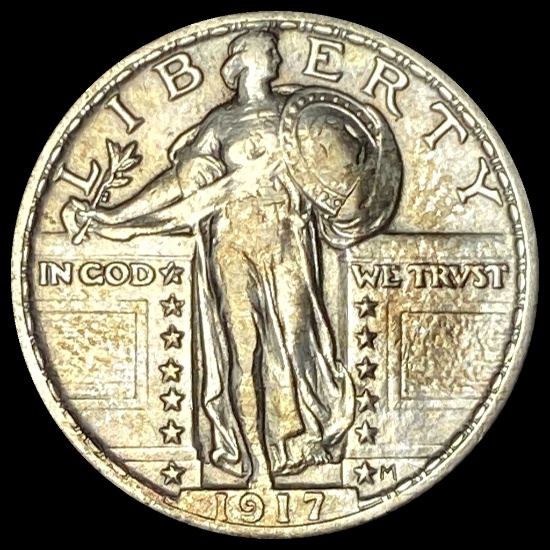 1917 Type 1 Standing Liberty Quarter CLOSELY UNCIRCULATED
