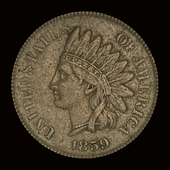 1859 Indian Head Cent LIGHTLY CIRCULATED