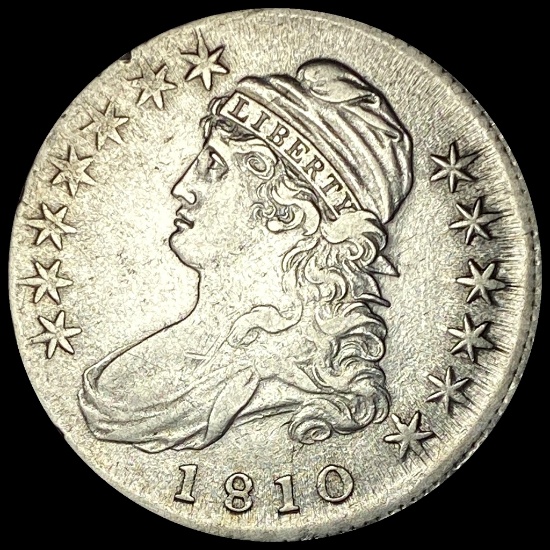 1810 Capped Bust Half Dollar CLOSELY UNCIRCULATED