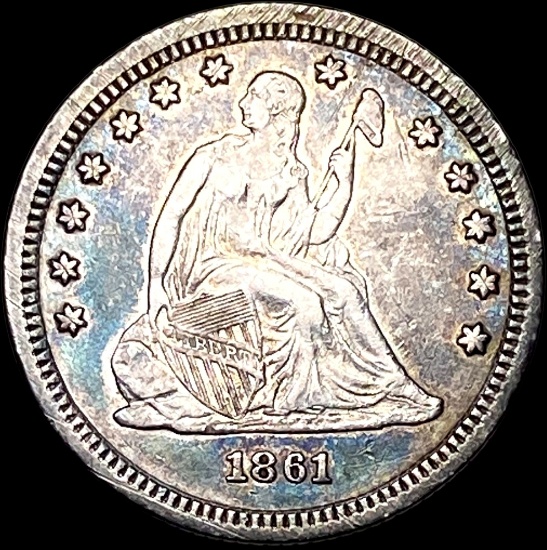 1861 Seated Liberty Quarter CLOSELY UNCIRCULATED