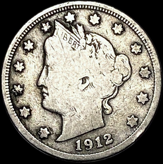 1912-S Liberty Head Nickel NICELY CIRCULATED