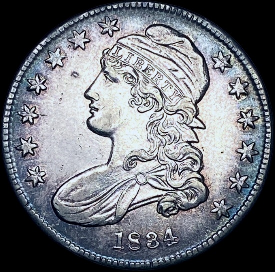 1834 Capped Bust Half Dollar CHOICE AU