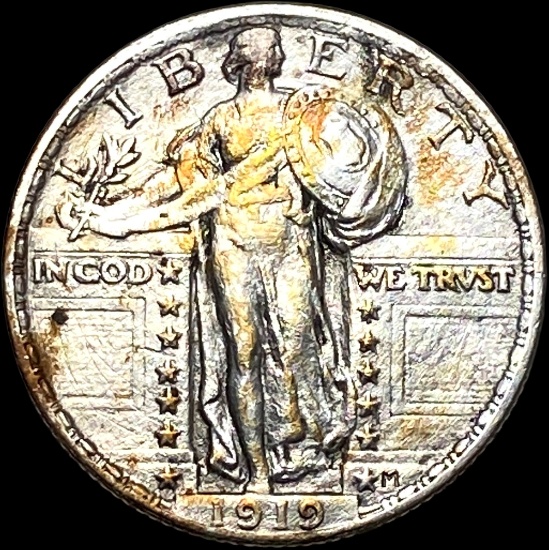 1919-S Silver Standing Liberty Quarter CLOSELY UNCIRCULATED