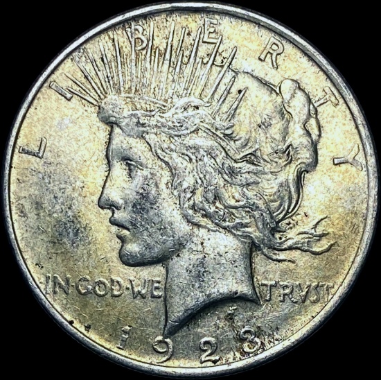 1923 Silver Peace Dollar CHOICE AU