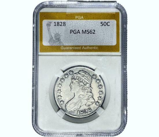 1828 Capped Bust Half Dollar PGA MS62