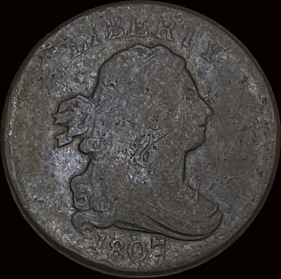 1804 Copper Half Cent Draped Bust NICELY CIRCULATED