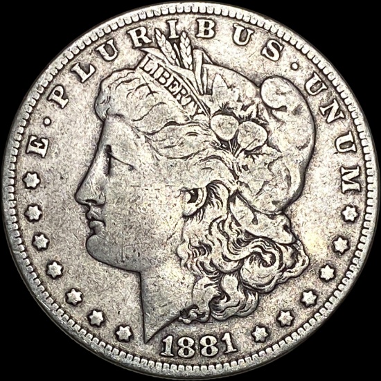 1881 Morgan Silver Dollar NEARLY UNCIRCULATED