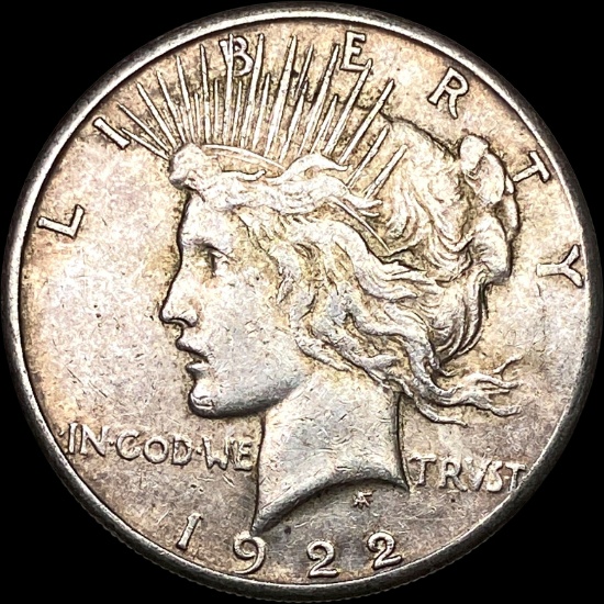 1922-S Silver Peace Dollar NEARLY UNCIRCULATED