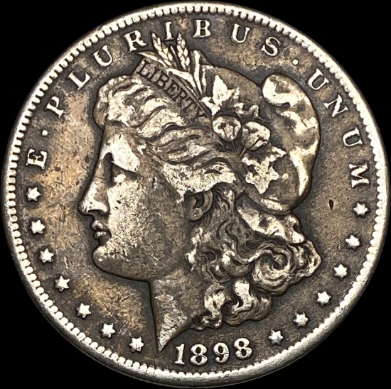 1898-S Silver Morgan Dollar LIGHTLY CIRCULATED