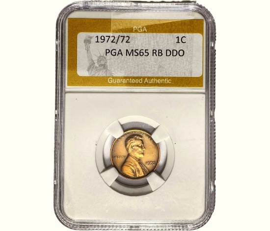 1972/72 Lincoln Memorial Cent PGA MS65 RB DDO