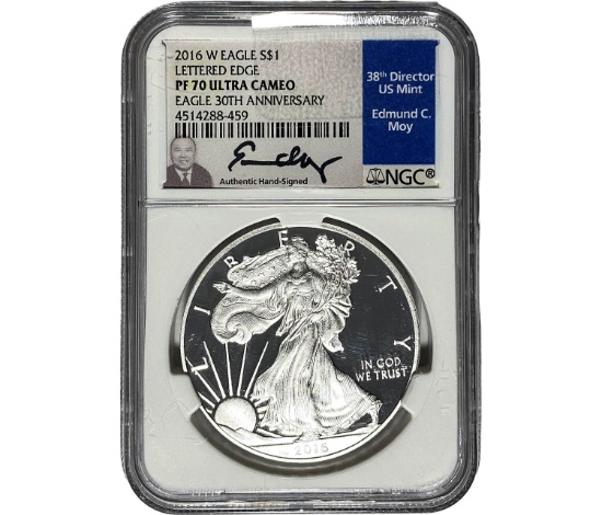 2016 $1 Silver Eagle NGC PF70 UC