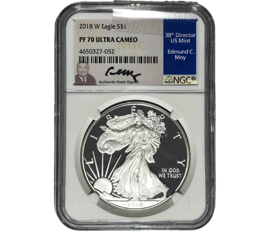 2018 $1 Silver Eagle NGC PF70 UC