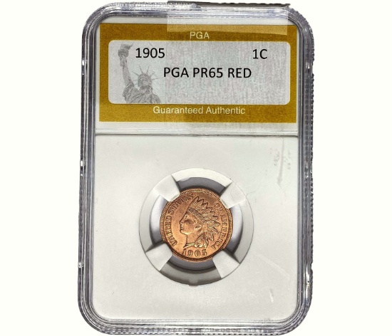 1905 Indian Head Cent PGA PR65 RED