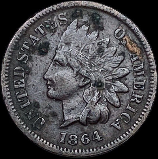 1864 Copper-Nickel Indian Head Cent NEARLY UNCIRCULATED