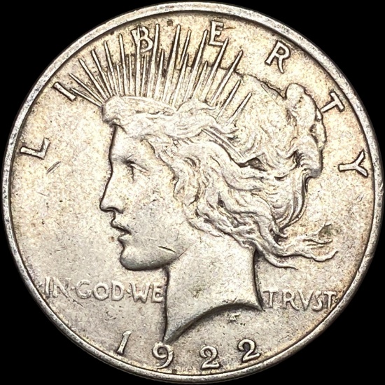 1922-D Silver Peace Dollar NEARLY UNCIRCULATED