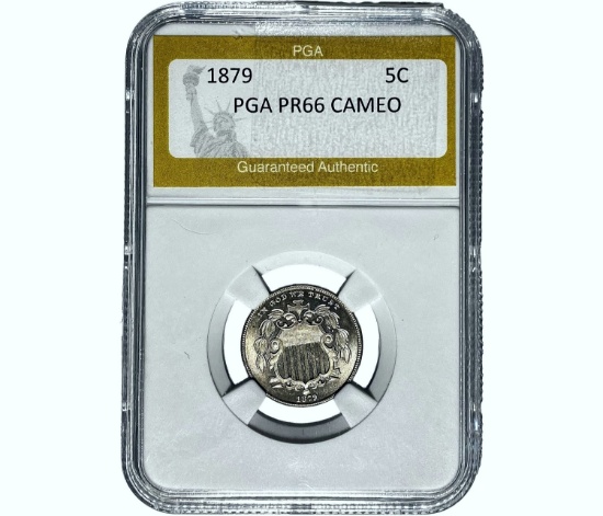1879 Shield Nickel PGA PR66 CAMEO