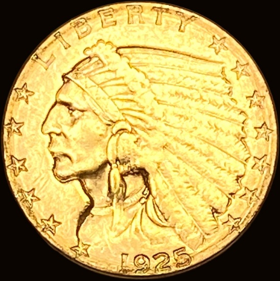 1925 Indian Head Gold $2.50 Quarter Eagle CLOSELY UNCIRCULATED
