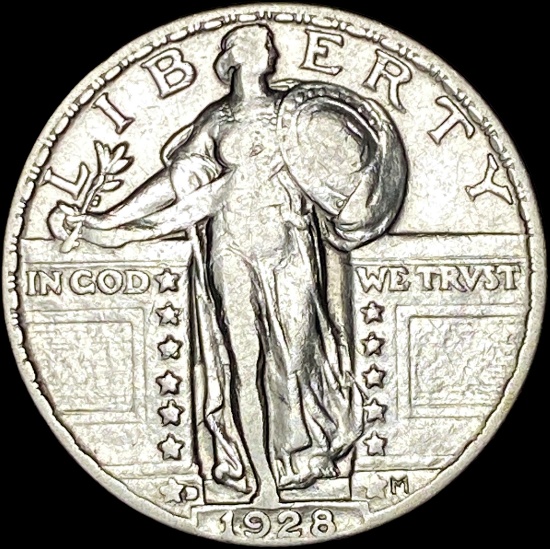 1928 Standing Liberty Silver Quarter LIGHTLY CIRCULATED
