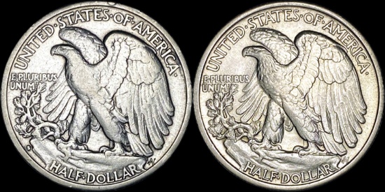 [2]1929-S/1935 Walking Liberty Half Dollars