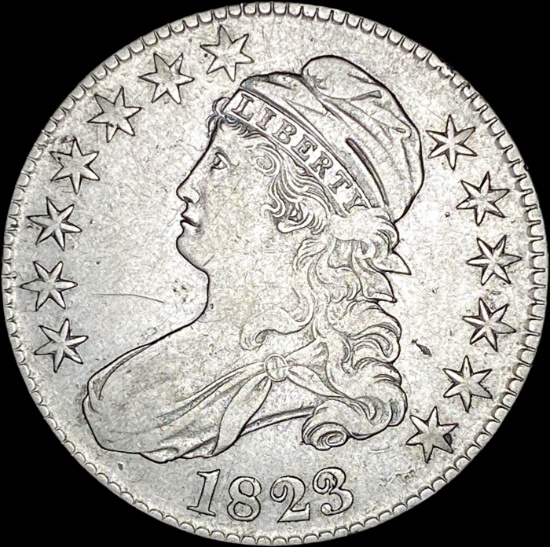 1823 Capped Bust Half Dollar LIGHTLY CIRCULATED