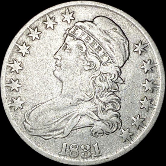 1831 Capped Bust Half Dollar LIGHTLY CIRCULATED