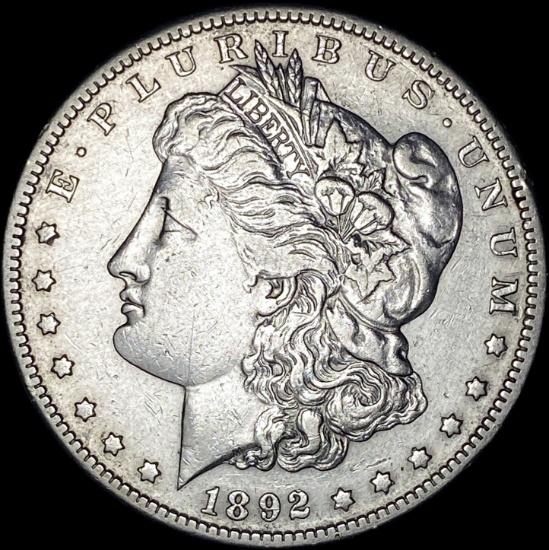 1892 Morgan Silver Dollar CLOSELY UNCIRCULATED