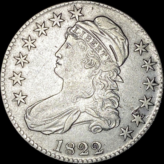 1822 Capped Bust Half Dollar CLOSELY UNCIRCULATED