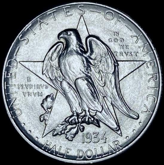 1934 Texas Independence Centennial Half Dollar GEM BU